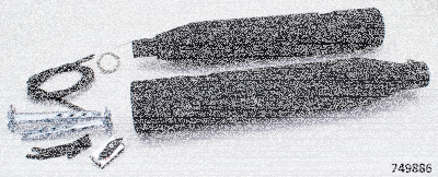 MCJ 100 Striped End FLH/T21-Up CVO Blk (IT)