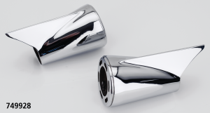 MCJ End Caps Royal 80 Finned Chrome (IT)