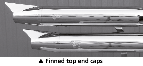 MCJ End Caps Royal 80 Finned Chrome (IT)