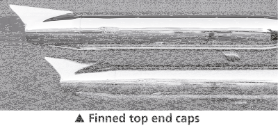 MCJ End Caps Royal 80 Finned Chrome (IT)