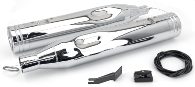 MCJ 120 Striped End Cap FLH/T17-21 Chr (IT)