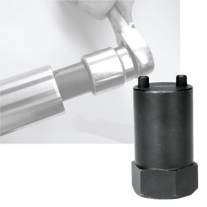 Fork tube spring retainer install/removr