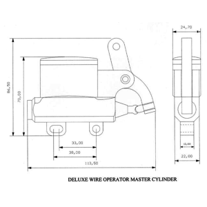 K-Tech Deluxe wire m/c 14mm alu/brass