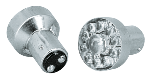 GZP Red LED bulb dual 12V BAY15D