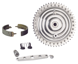 K-Tech brake shoe set f/rear drum brake (IT)