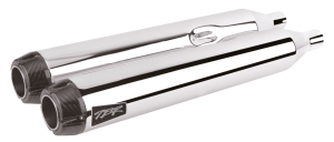 2Bros FLH/T17-up Dual Slip Ons Carbon Ch