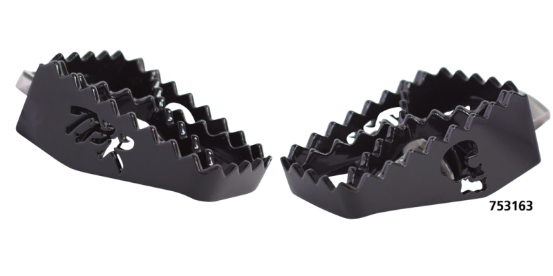 2Bros FXD/XL MX Footpeg SS Black (IT)