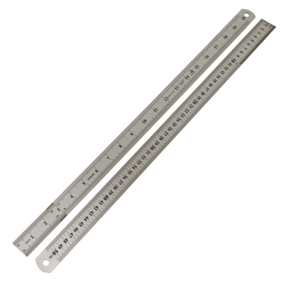 Stainless Steel ruler 50cm/20inch long (IT)