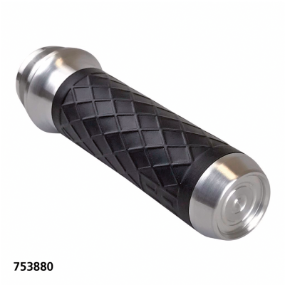Lthr Moto Grips Natur/Blk Diamond TBW (IT)