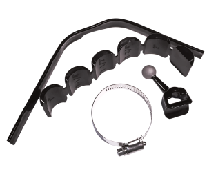 Uni Ball Mnt 7/8"- 2-1/4" dia tubing Blk