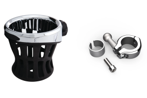 Drink Holder 7/8"+1" bars Chrome