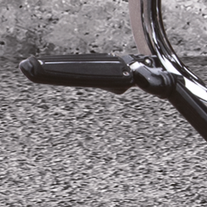 RAIL FOOTPEGS BLACK W/STD MALE MOUNT (IT)