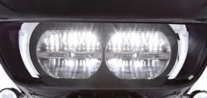 Fang Headlight Bezels FLTR15-up Chrome