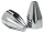 Fluted Spike Bolt Cap Kit for M8 Chrome