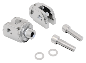 Chrome driver footrest adapters ST18-up