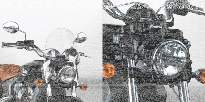 Switchblade Defl kit Indian Scout black (IT)