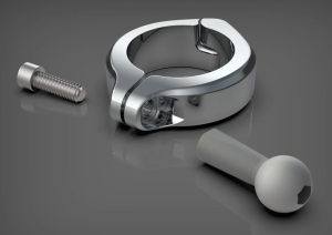 Aluminum Clamp Mount 1-1/2" Chrome