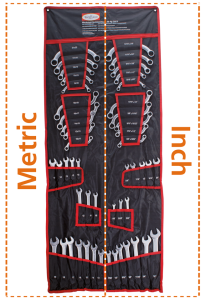 50Pc Combination spanner set SAE+Metric (IT)