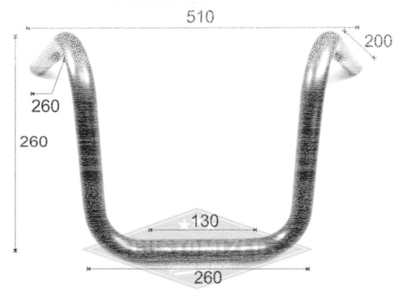 7/8" chrome Drag Bar 28"  no dimples (IT)