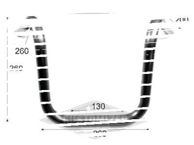 7/8" chrome Drag Bar 28"  no dimples (IT)