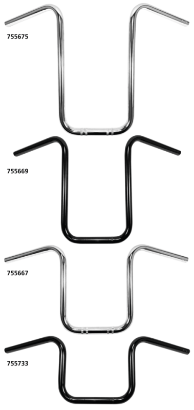 1" Narrow Ape Hanger 15" CHR (IT)