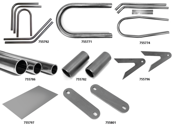 weld on rear set brackets (2pcs.) (IT)