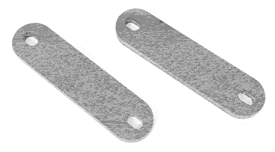 Flat Steel 100x25x6mm w/6.5mm slots (IT)