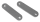 Flat Steel 100x25x6mm w/10.5mm slots (IT)