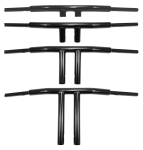 1.5" Chubby T-Bar Club Style 4" Black