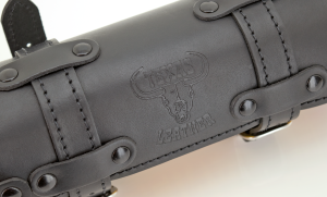 Black Holder with Aluminum Fuel Bottle