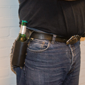 Texas Leather beer/wine bottle holder (IT)