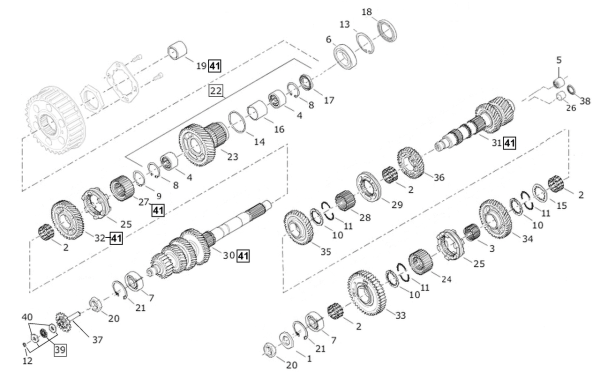 C1 gear #35600104, 35805-06A (IT)