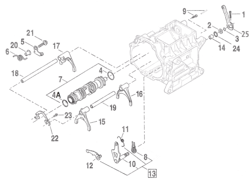 Shifter rod lever (IT)
