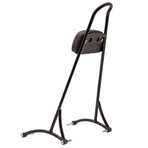 Burly Blk sissybar tall w/ pad FXD06-17 (IT)