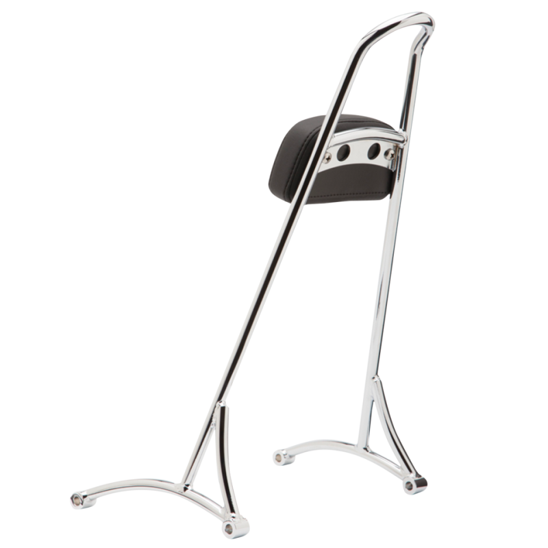 Burly Chr sissybar tall w/ pad FXD06-17 (IT)