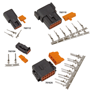 DTM 3-Pos Recept w/ Terminals & Wedge