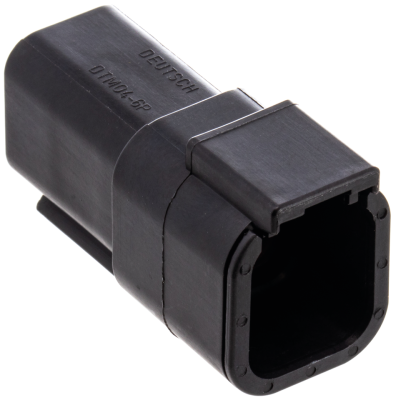 DTM 6-Pos Blk Recept w/ Terminals & Wedg (IT)