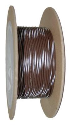 18-Gauge BROWN/WHITE STRIPE 100 Spool P