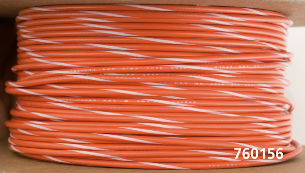 18-Gauge ORANGE/WHITE STRIPE 100 Spool (IT)