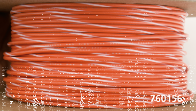 18-Gauge ORANGE/WHITE STRIPE 100 Spool (IT)