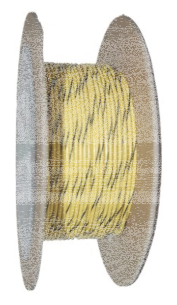 18-Gauge YELLOW/BLACK STRIPE 100 Spool (IT)