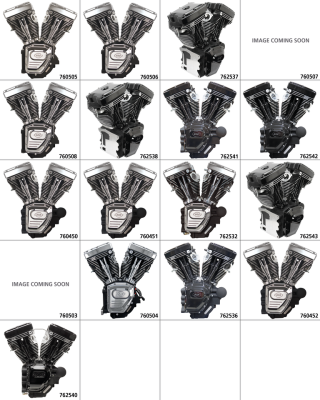 T124A engine, silver, No Induction/Ign (IT)