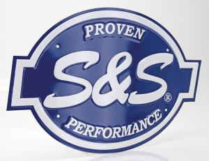 S&S Embossed Logo, metal 16.5"x11" (IT)