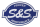 S&S Embossed Logo, metal 16.5"x11" (IT)