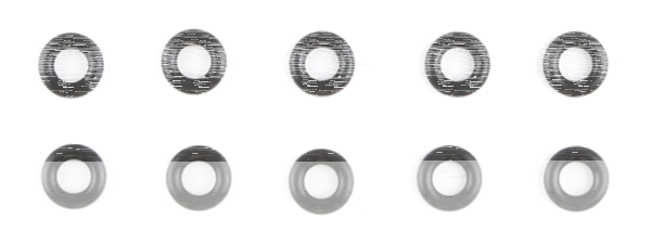 10PCK ME17-UP INJECTOR O-RING, repl blck (IT)