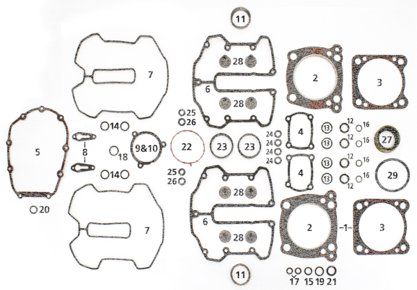4PCK M8 AIR CLEANER TO THROTTLE BODY SEA (IT)