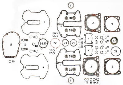 4PCK M8 AIR CLEANER TO THROTTLE BODY SEA (IT)