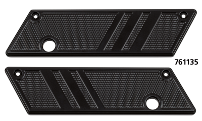 Latch covers black anodised FLH/T93-13 (IT)