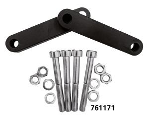 Blk Fender spacers FLH/T14-UP (incl bolt (IT)