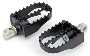 Burly Full Size MX Style Foot Pegs Black (IT)